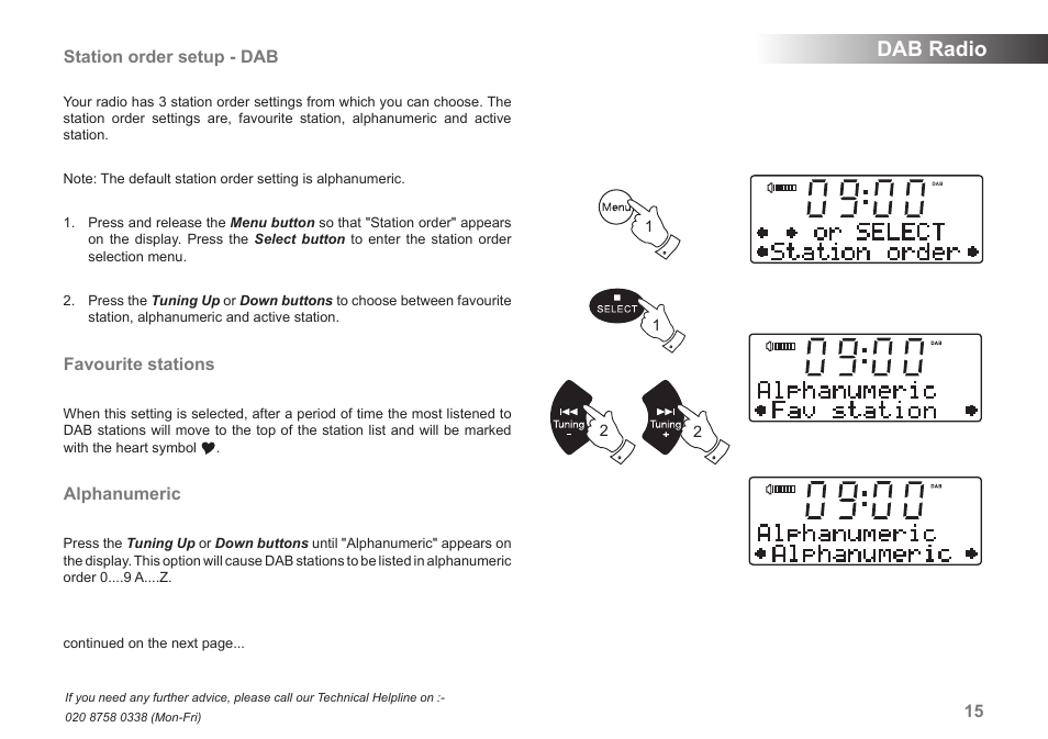 Dab radio | Samsung MP-43 User Manual | Page 17 / 52