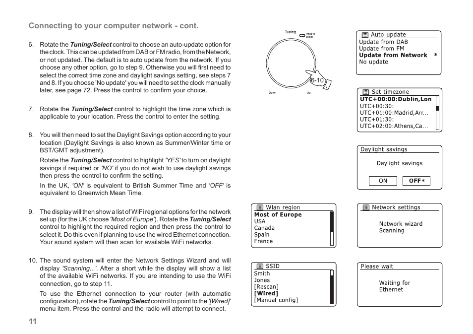 Connecting to your computer network - cont | Samsung STREAM 83I User Manual | Page 12 / 96