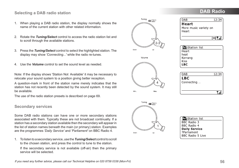 Dab radio | Samsung STREAM 83I User Manual | Page 57 / 96