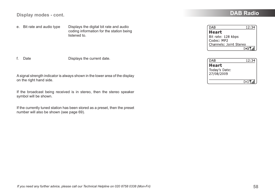 Dab radio | Samsung STREAM 83I User Manual | Page 59 / 96