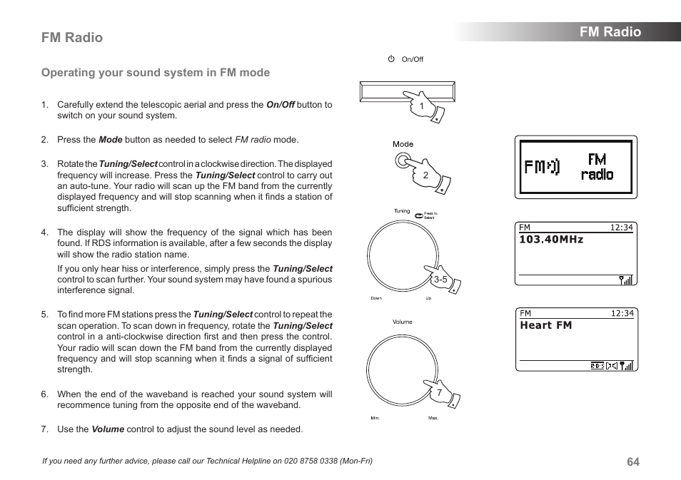 Fm radio | Samsung STREAM 83I User Manual | Page 65 / 96