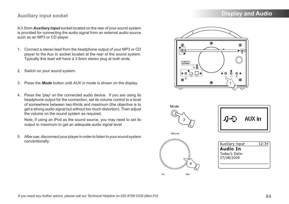 Display and audio | Samsung STREAM 83I User Manual | Page 85 / 96