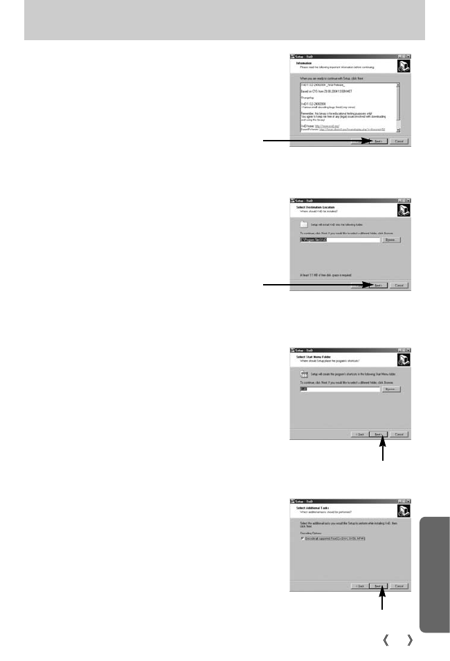 Setting up the application software | Samsung Digimax i5 User Manual | Page 119 / 148
