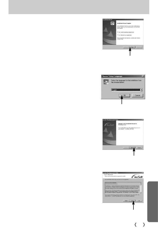 Setting up the application software | Samsung Digimax i5 User Manual | Page 123 / 148