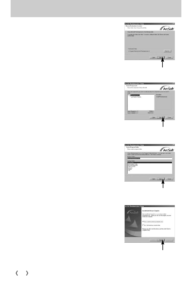 Setting up the application software | Samsung Digimax i5 User Manual | Page 124 / 148