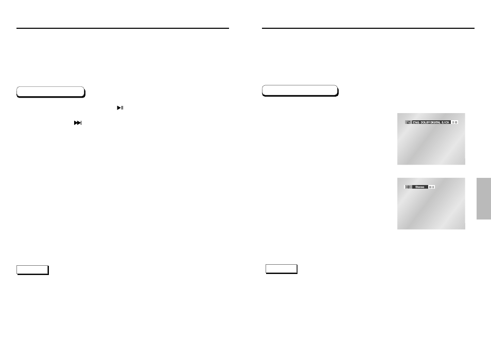 Selecting the audio language, Slow repeat play | Samsung DVD-HD935 User Manual | Page 14 / 26