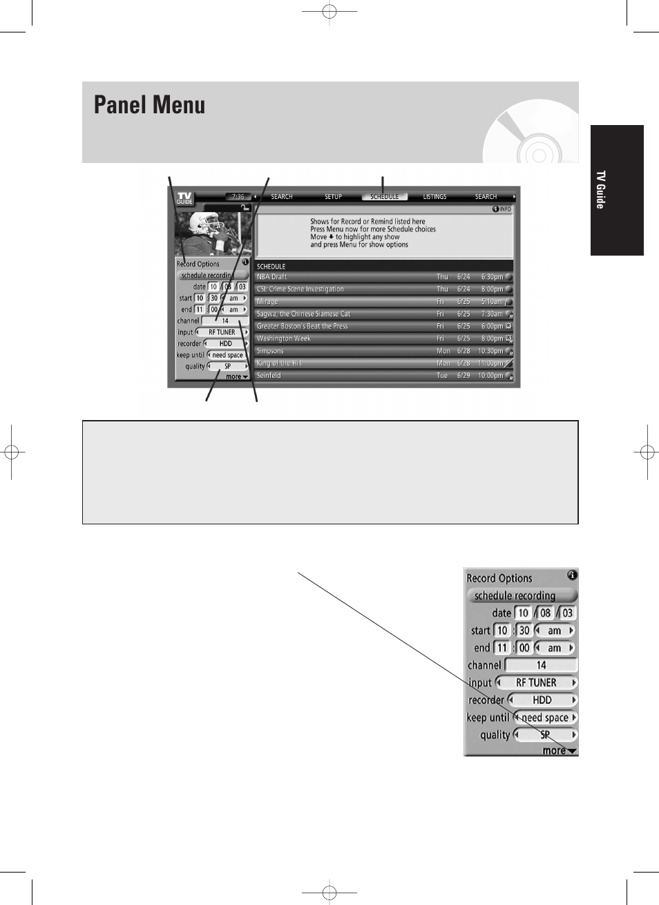 Panel menu, English - 137 | Samsung DVD-HR720/ User Manual | Page 137 / 168