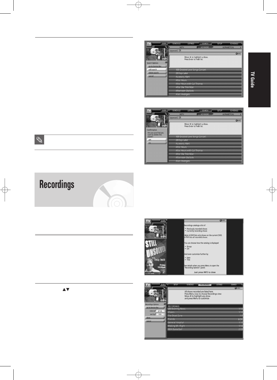 Recordings | Samsung DVD-HR720/ User Manual | Page 143 / 168