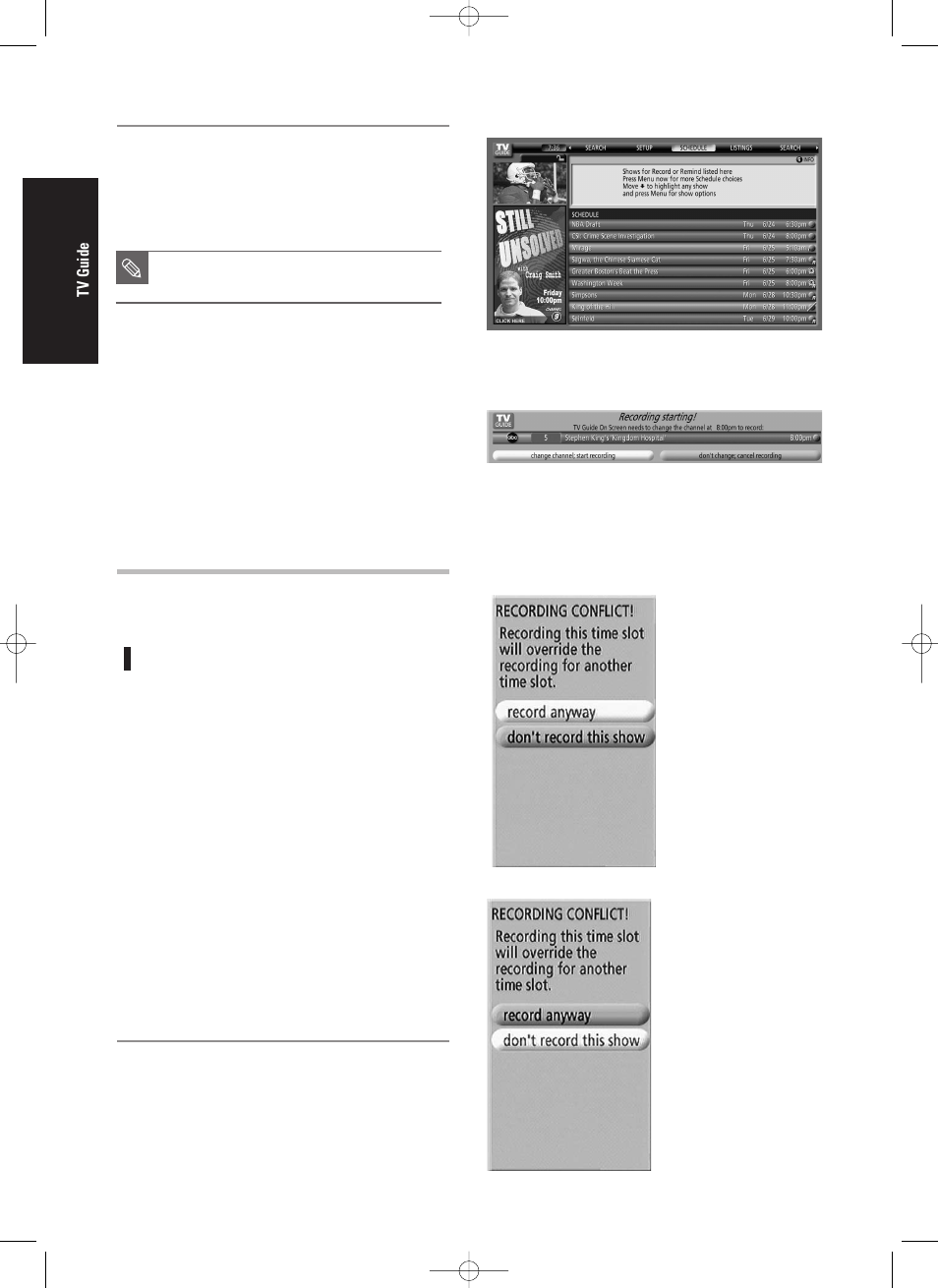 156 - english, Record conflict | Samsung DVD-HR720/ User Manual | Page 156 / 168