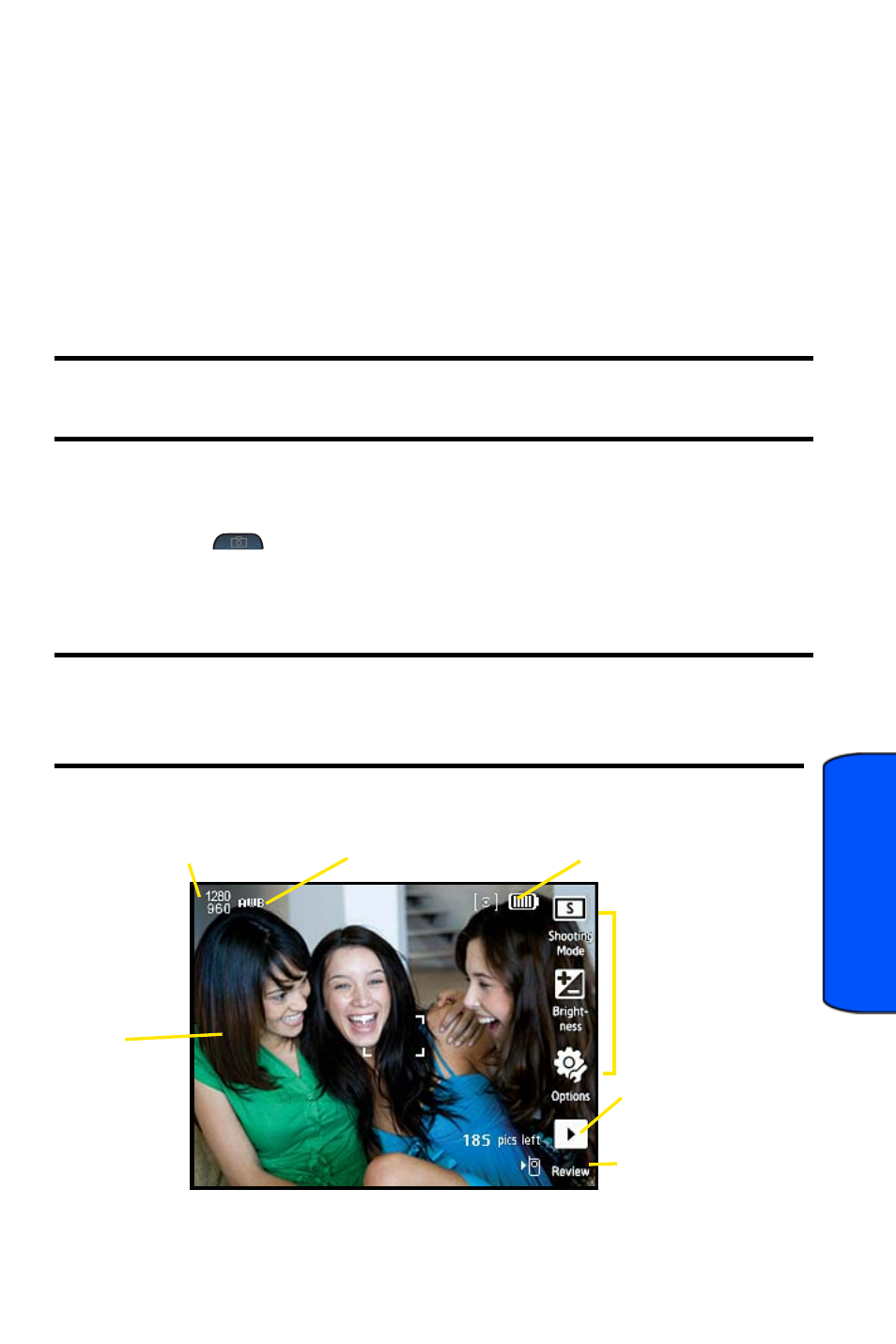 Camera, Taking pictures, 70 fo | Ca mer a | Samsung Entro BMC-M350 User Manual | Page 89 / 118