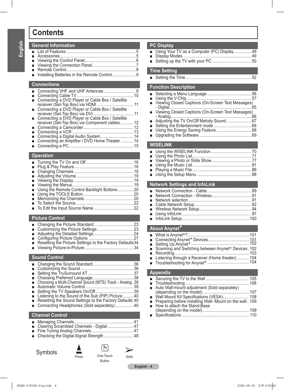 Samsung BN68-01824A-00 User Manual | Page 4 / 230