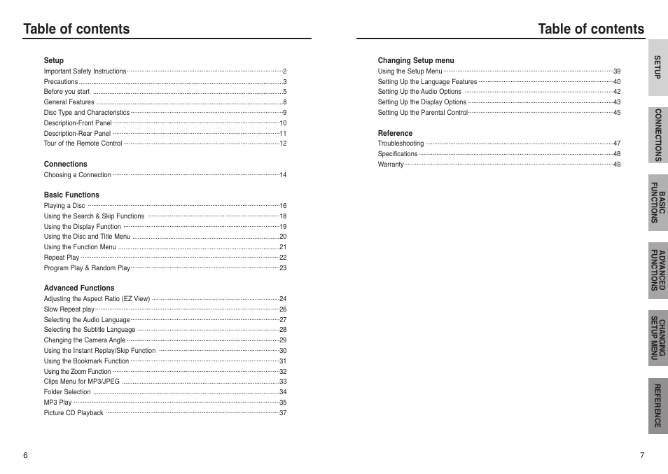 Samsung DVD-P241 User Manual | Page 4 / 25