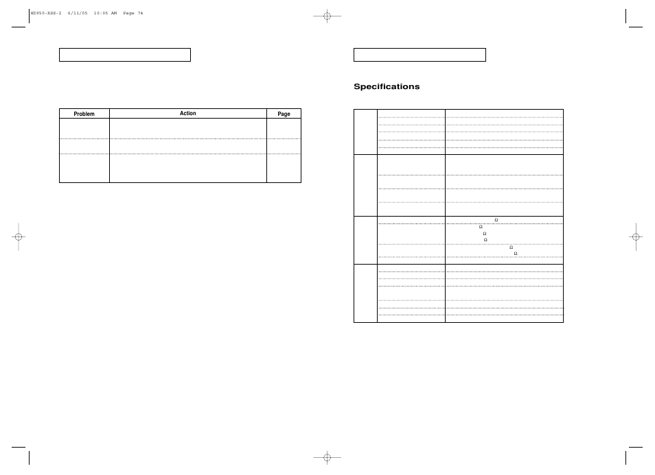 Specifications | Samsung DVD-HD950 User Manual | Page 38 / 38