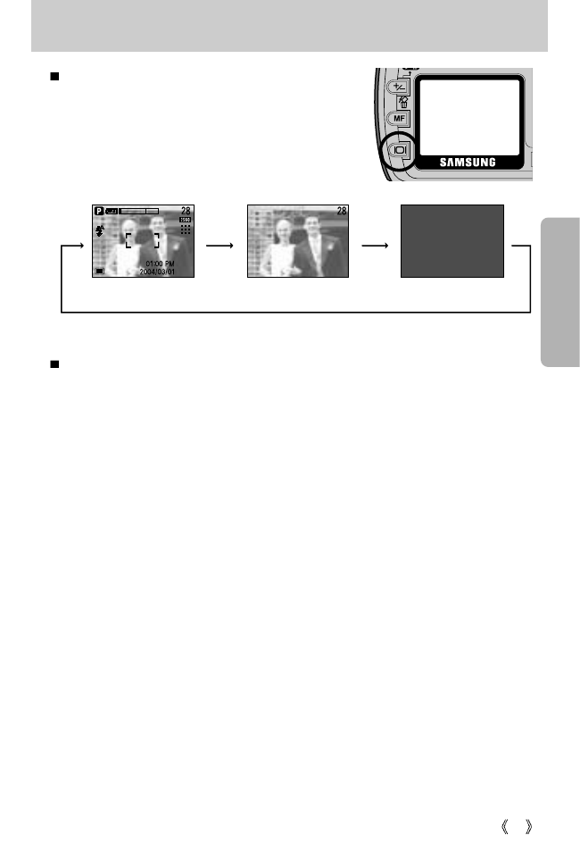 Lcd button | Samsung Digimax V5000 User Manual | Page 45 / 120