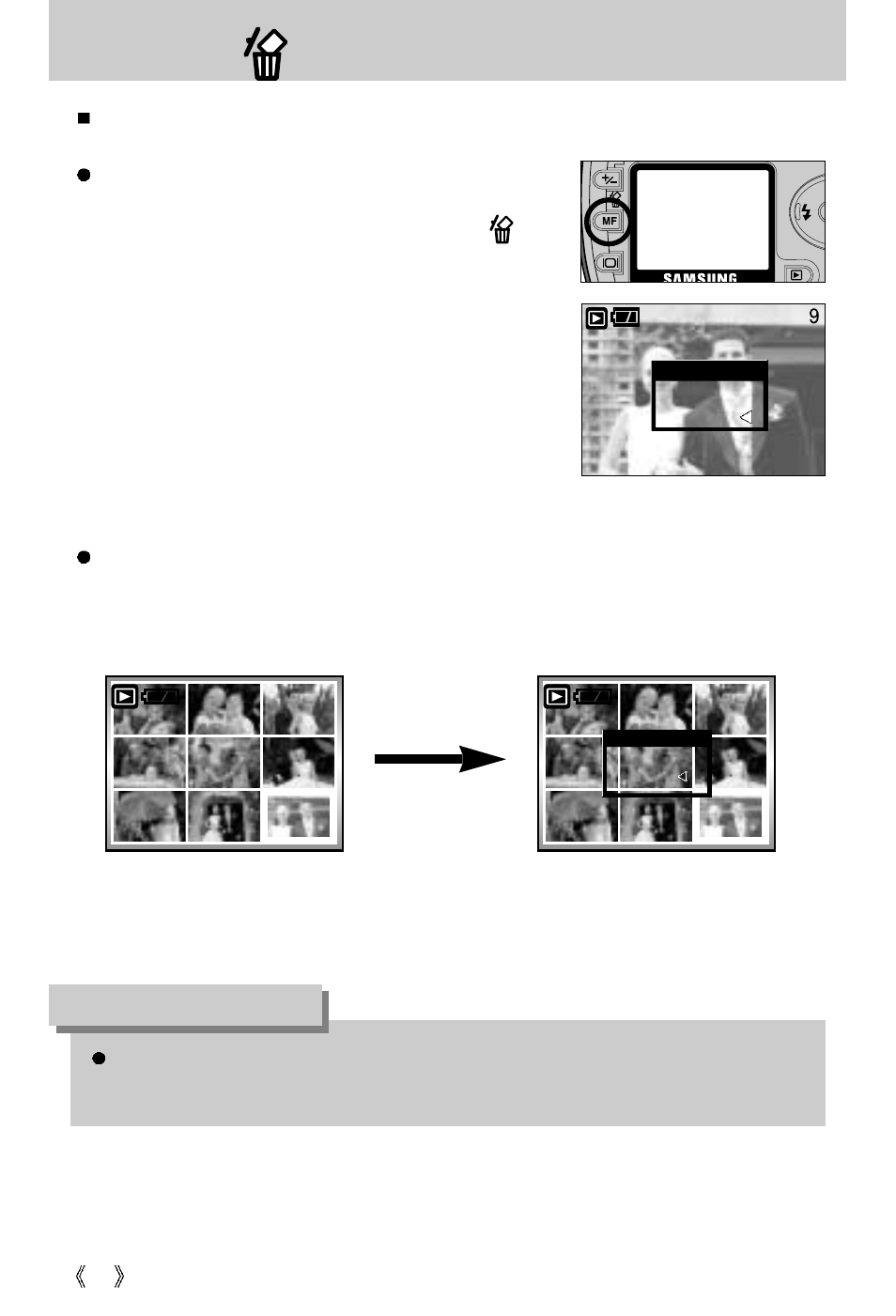 Delete ( ) button, Information | Samsung Digimax V5000 User Manual | Page 62 / 120