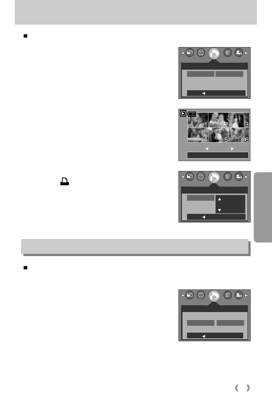 Dpof : standard, Dpof : index | Samsung Digimax V5000 User Manual | Page 71 / 120