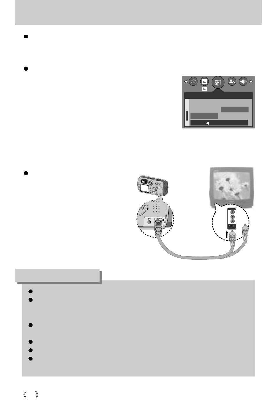 Selecting video out type, Information | Samsung Digimax V5000 User Manual | Page 84 / 120