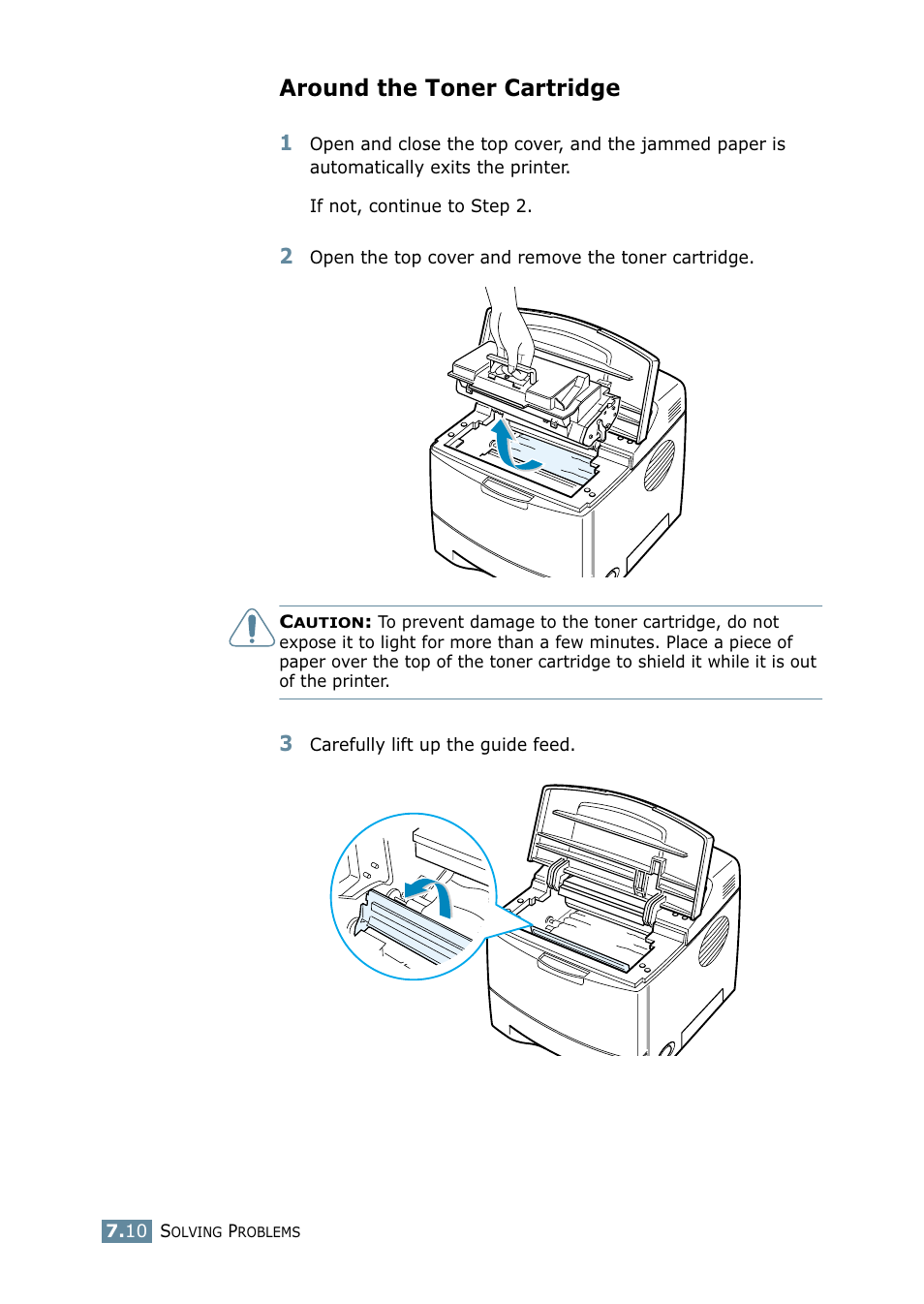 Around the toner cartridge | Samsung ML-2550 Series User Manual | Page 137 / 233