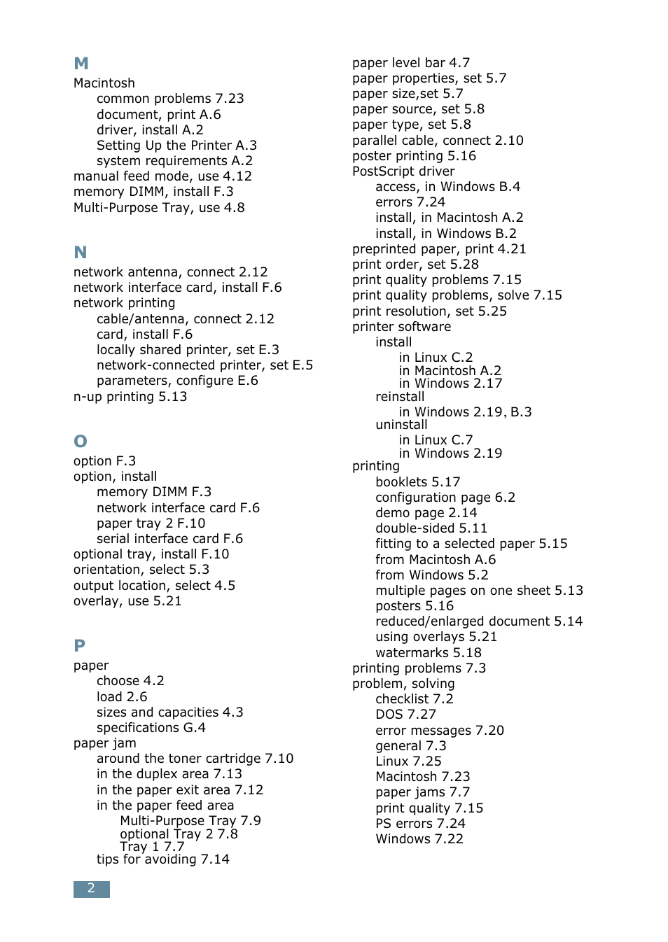 Samsung ML-2550 Series User Manual | Page 231 / 233