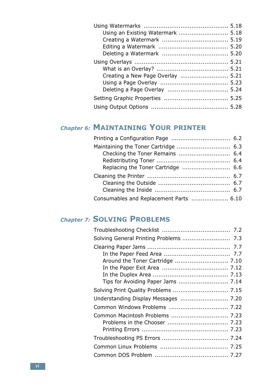 Samsung ML-2550 Series User Manual | Page 7 / 233