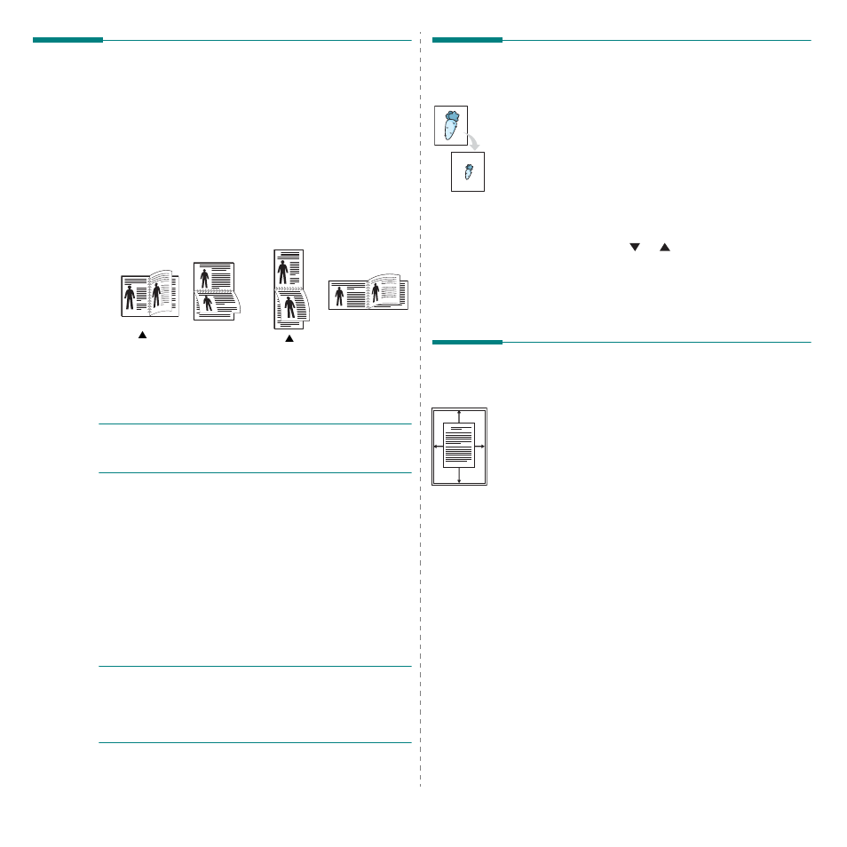 Printing on both sides of paper, Printing a reduced or enlarged document, Fitting your document to a selected paper size | Fitting your document to a selected paper | Samsung SCX-6555N Series User Manual | Page 158 / 186