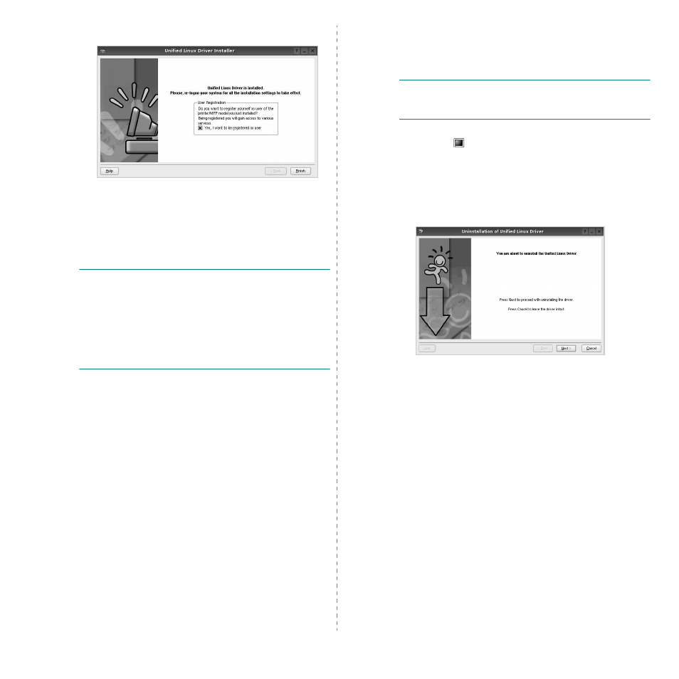 Uninstalling the unified linux driver | Samsung SCX-6555N Series User Manual | Page 171 / 186