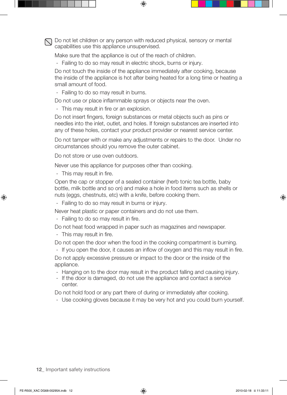 Samsung DG68-00295A User Manual | Page 12 / 62