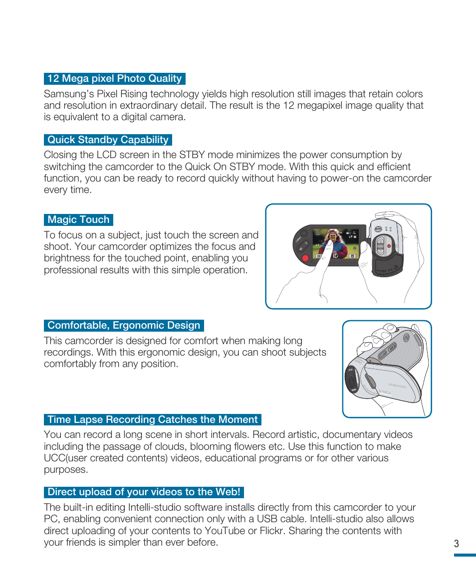 Samsung HMX-R10SN User Manual | Page 3 / 157