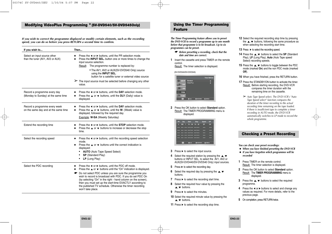 Samsung SV-DVD545 User Manual | Page 12 / 25