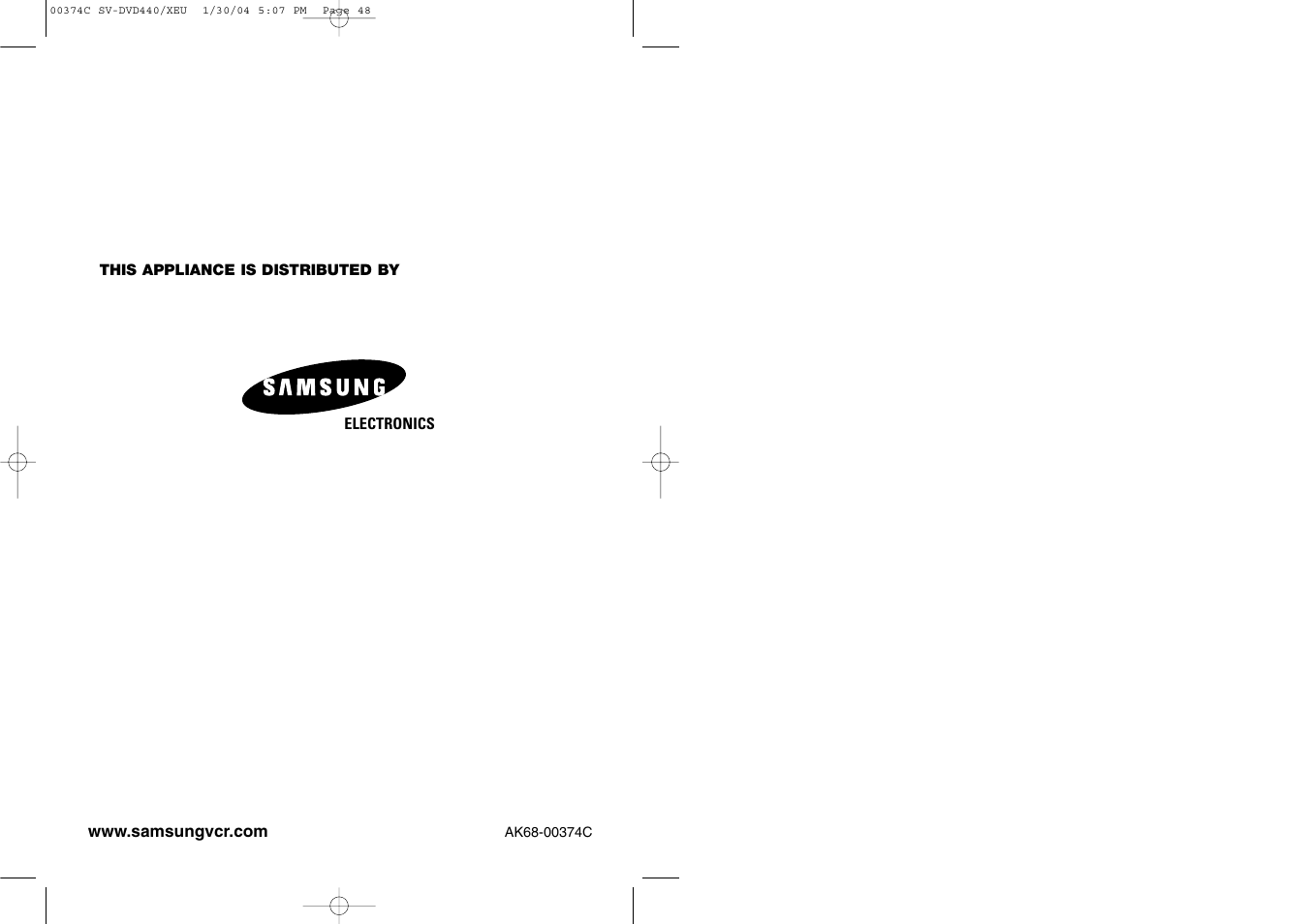 Samsung SV-DVD545 User Manual | Page 25 / 25