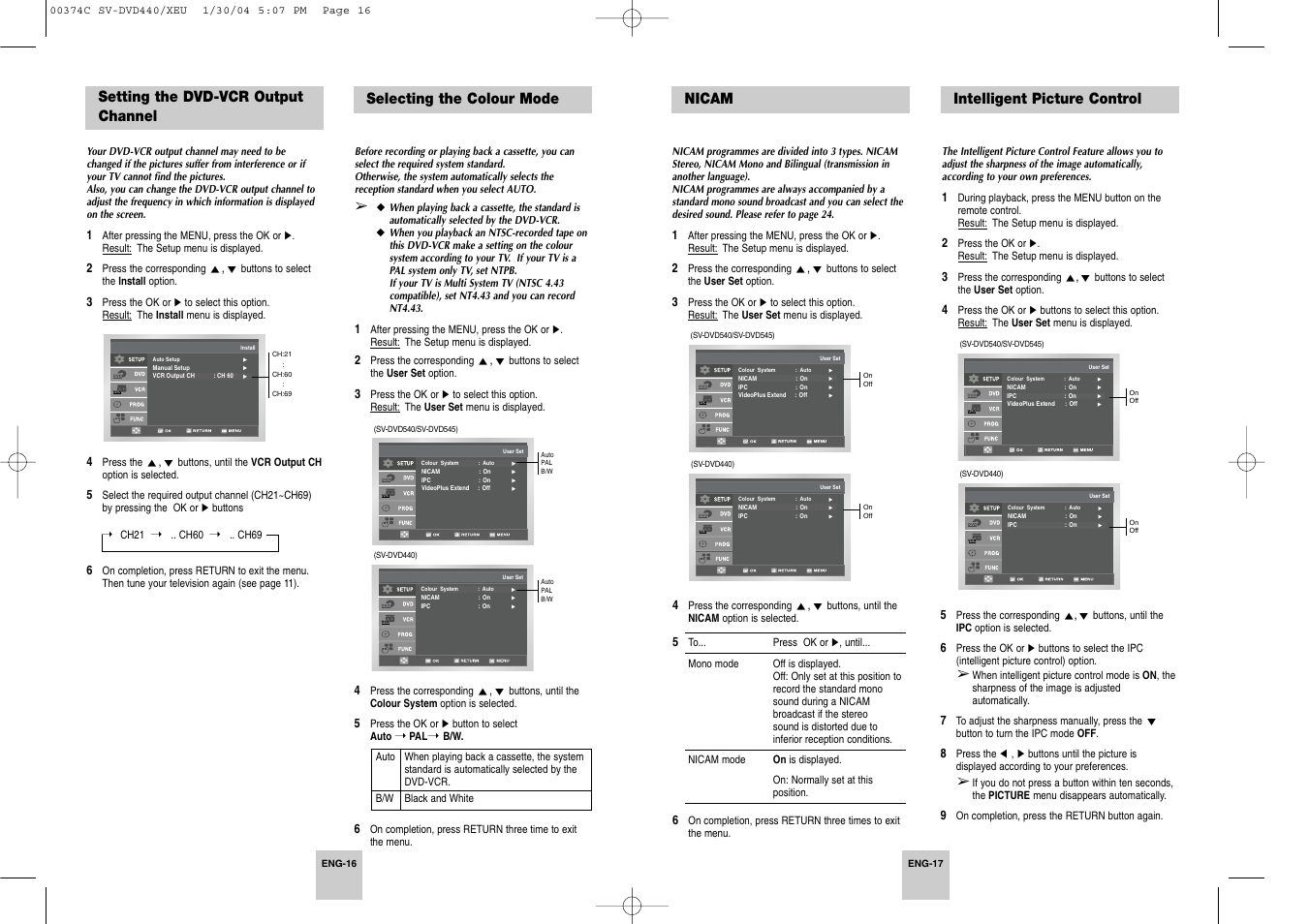 Samsung SV-DVD545 User Manual | Page 9 / 25