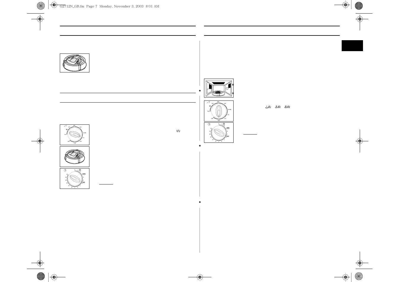 Choosing the accessories, Grilling, Combining microwaves and the grill | Samsung G2712N User Manual | Page 7 / 16