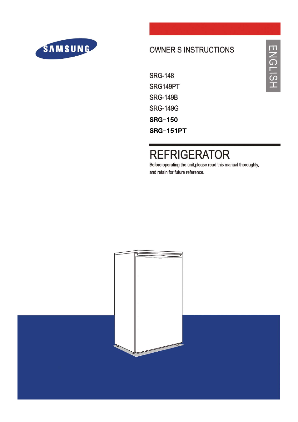 Samsung SRG-151PT User Manual | 14 pages