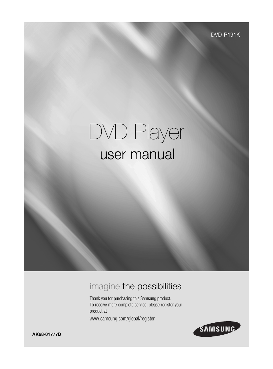Samsung DVD-P191K User Manual | 36 pages