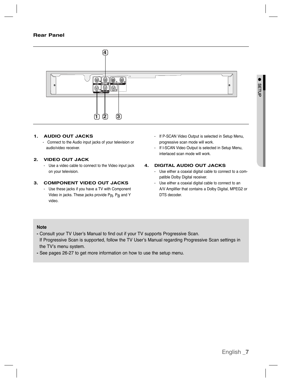 English _7 | Samsung DVD-P191K User Manual | Page 7 / 36