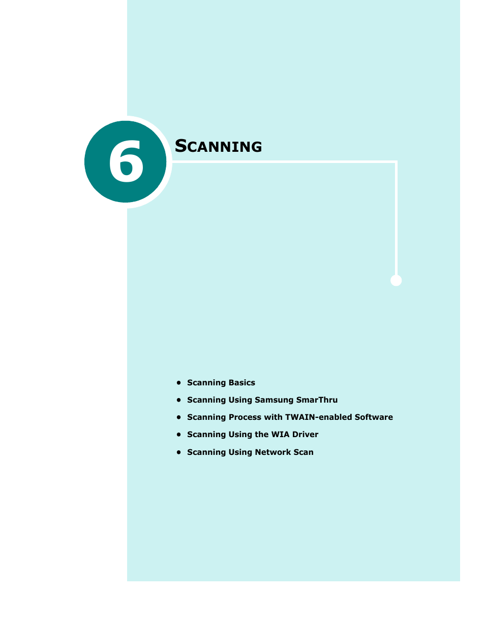 Scanning, Chapter 6, Canning | Samsung SCX-6320F User Manual | Page 114 / 330
