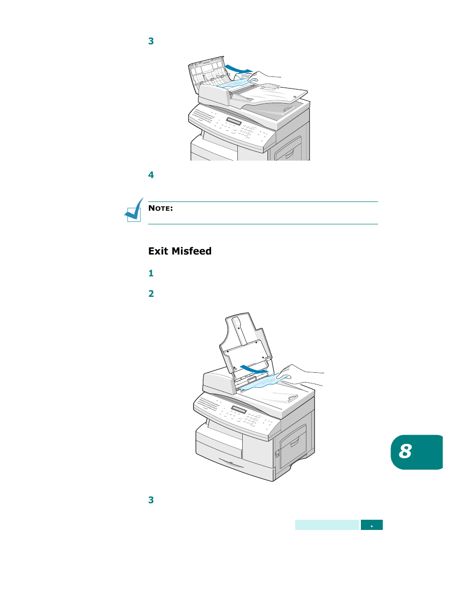 Exit misfeed | Samsung SCX-6320F User Manual | Page 144 / 330