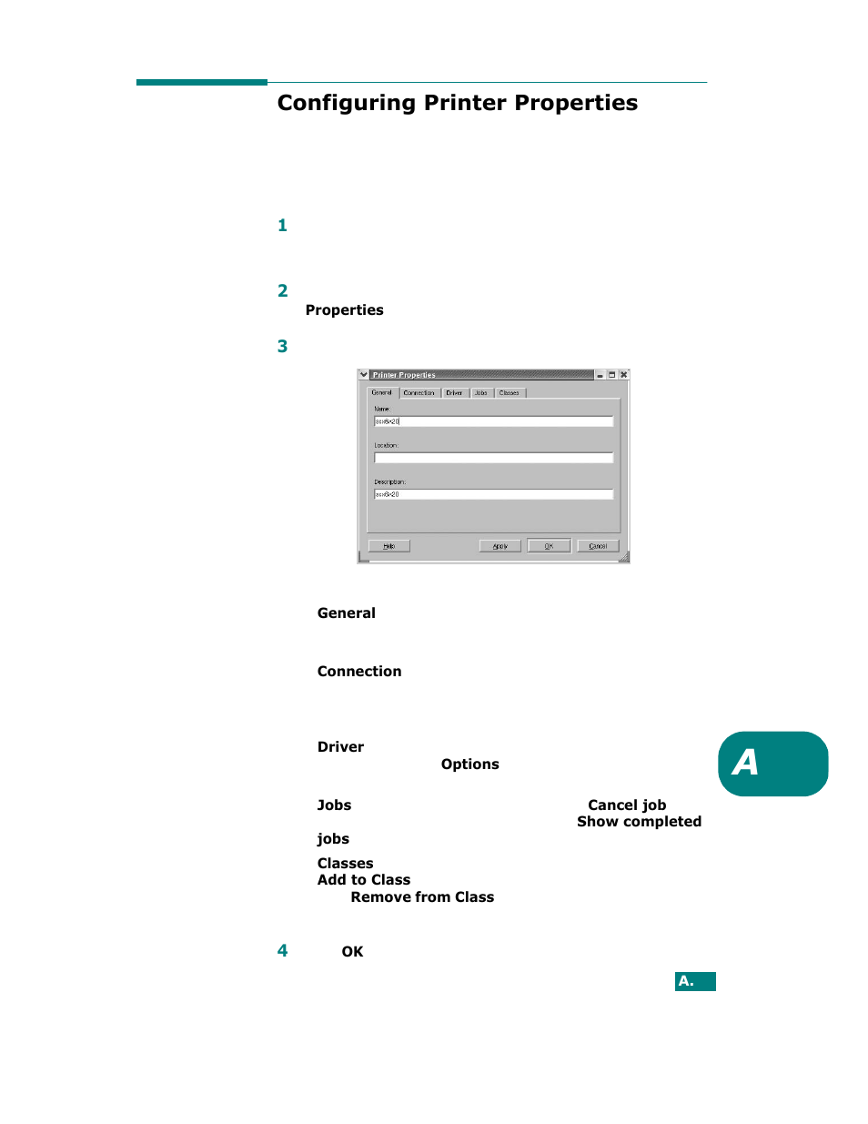 Configuring printer properties | Samsung SCX-6320F User Manual | Page 184 / 330