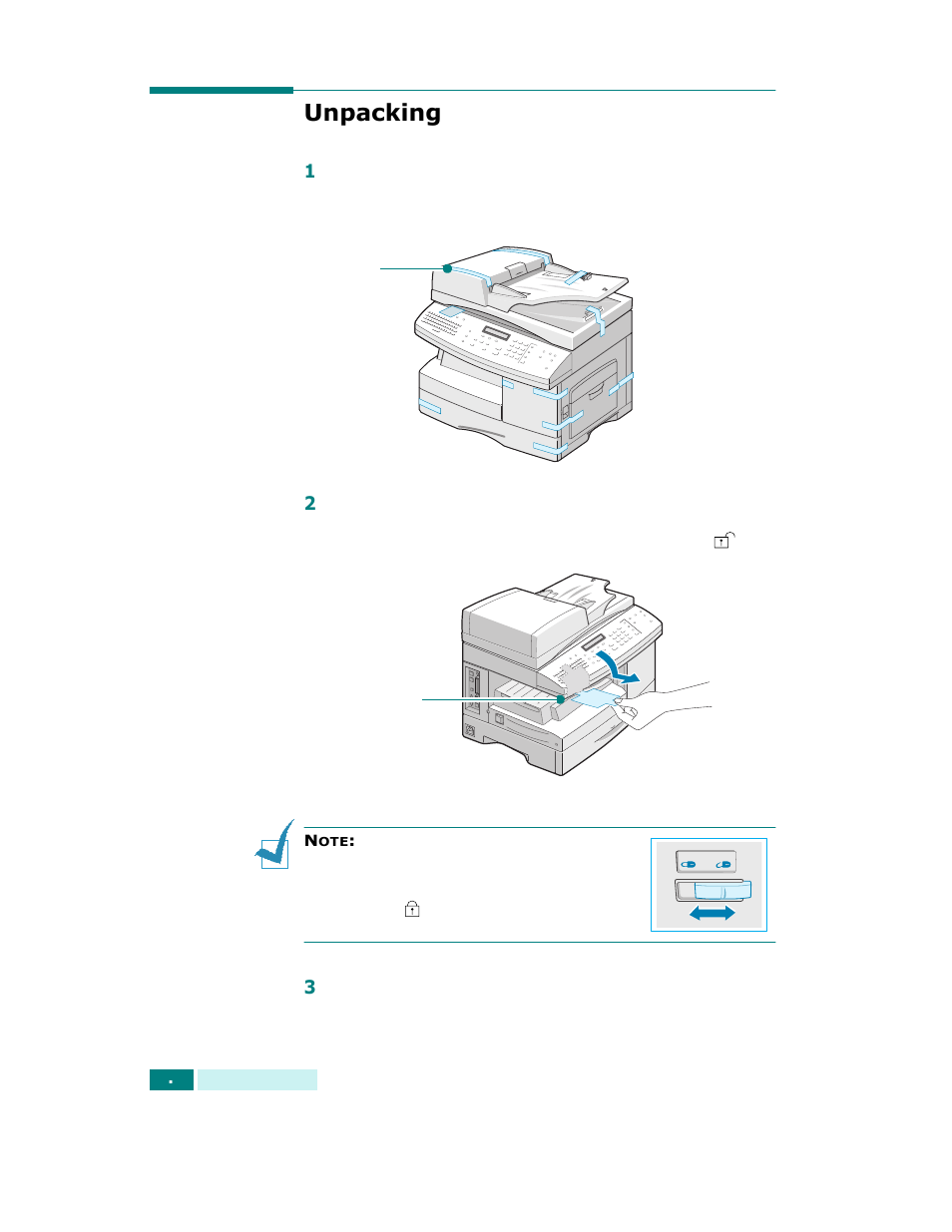 Unpacking | Samsung SCX-6320F User Manual | Page 23 / 330