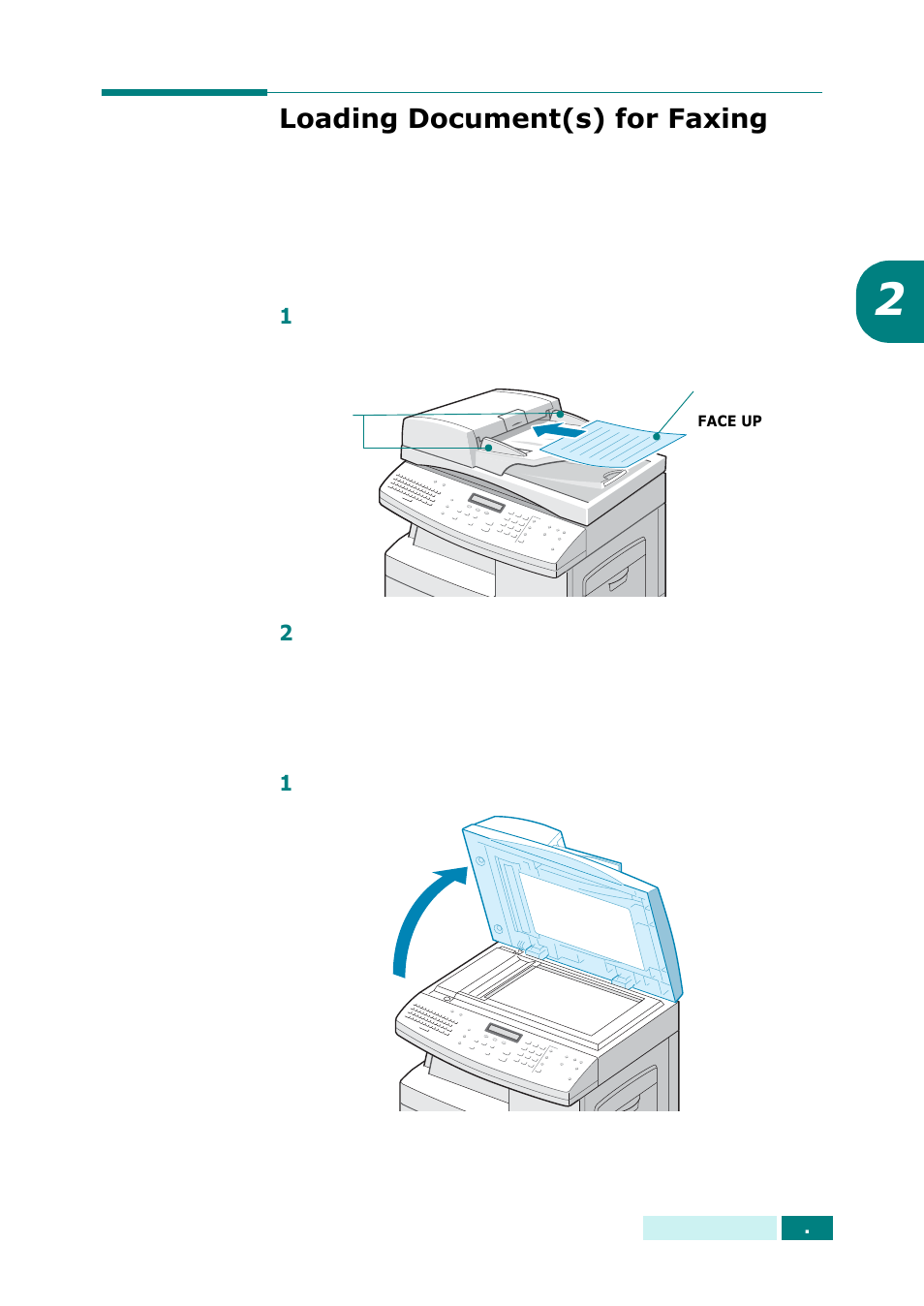Loading document(s) for faxing | Samsung SCX-6320F User Manual | Page 251 / 330