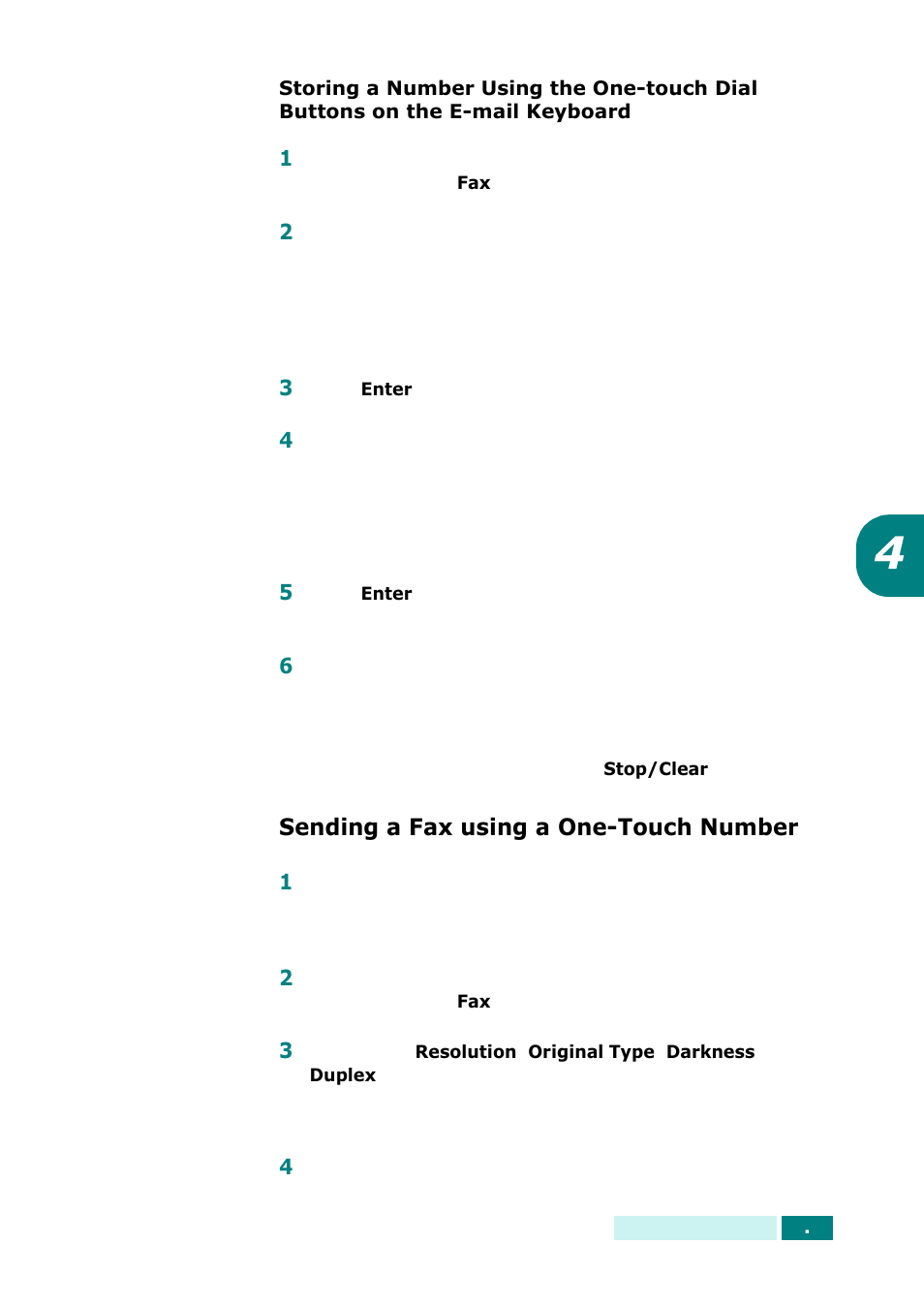 Sending a fax using a one-touch number | Samsung SCX-6320F User Manual | Page 265 / 330