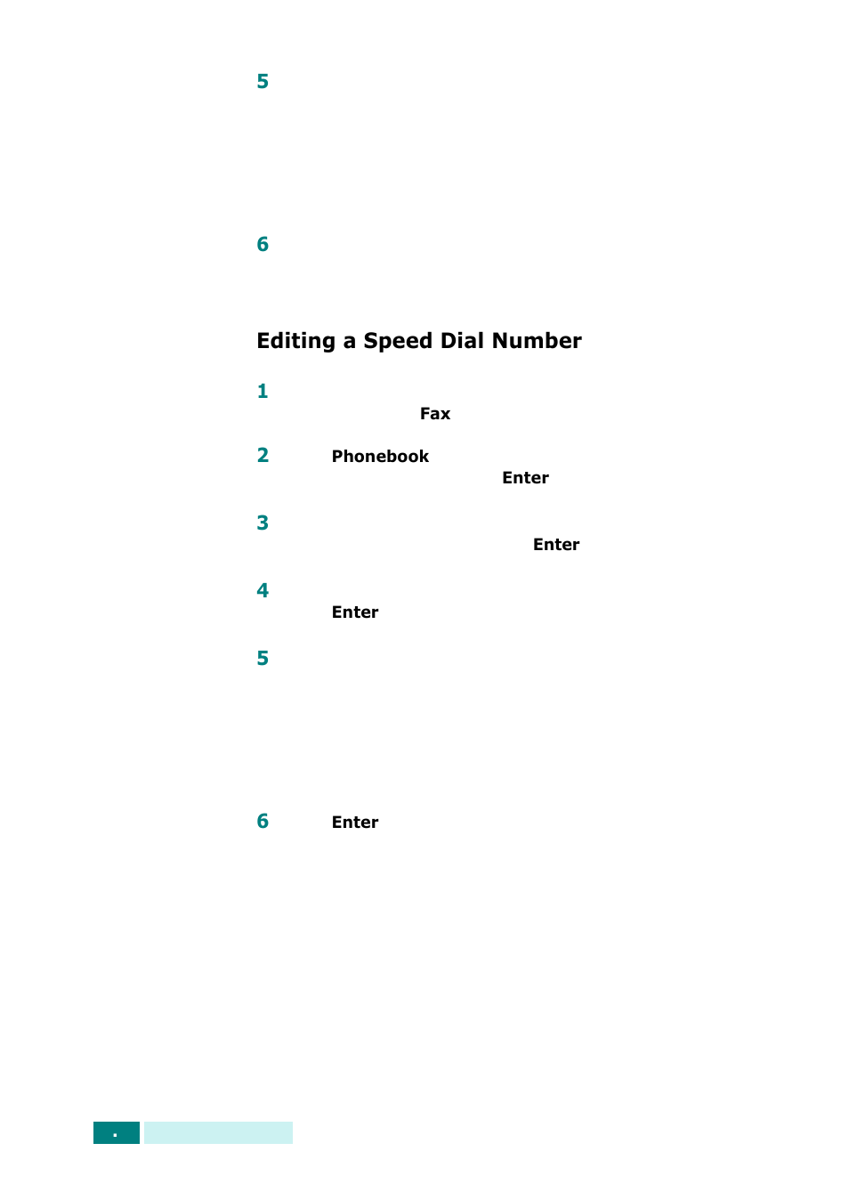 Editing a speed dial number | Samsung SCX-6320F User Manual | Page 266 / 330