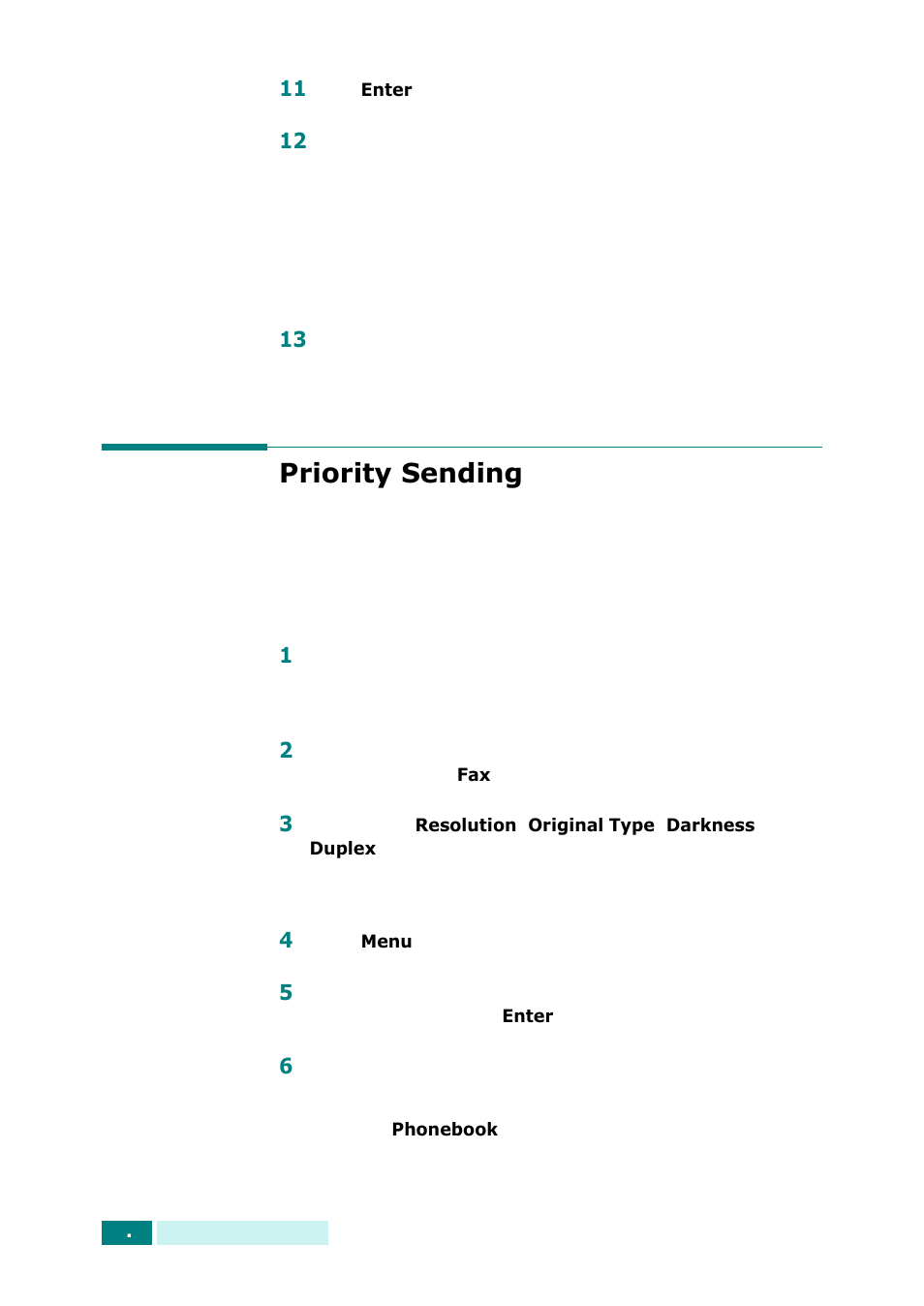 Priority sending | Samsung SCX-6320F User Manual | Page 276 / 330