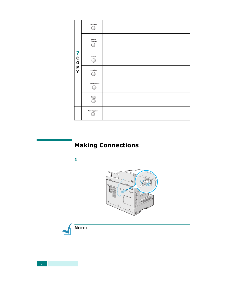 Making connections | Samsung SCX-6320F User Manual | Page 29 / 330