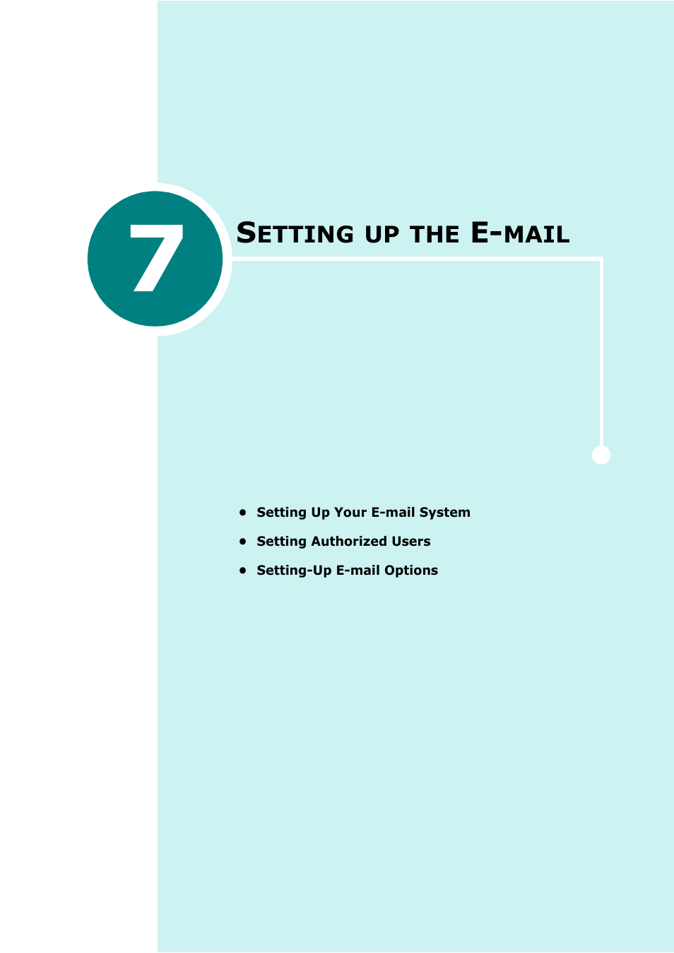 Setting up the e-mail, Chapter 7, Etting | Mail | Samsung SCX-6320F User Manual | Page 297 / 330