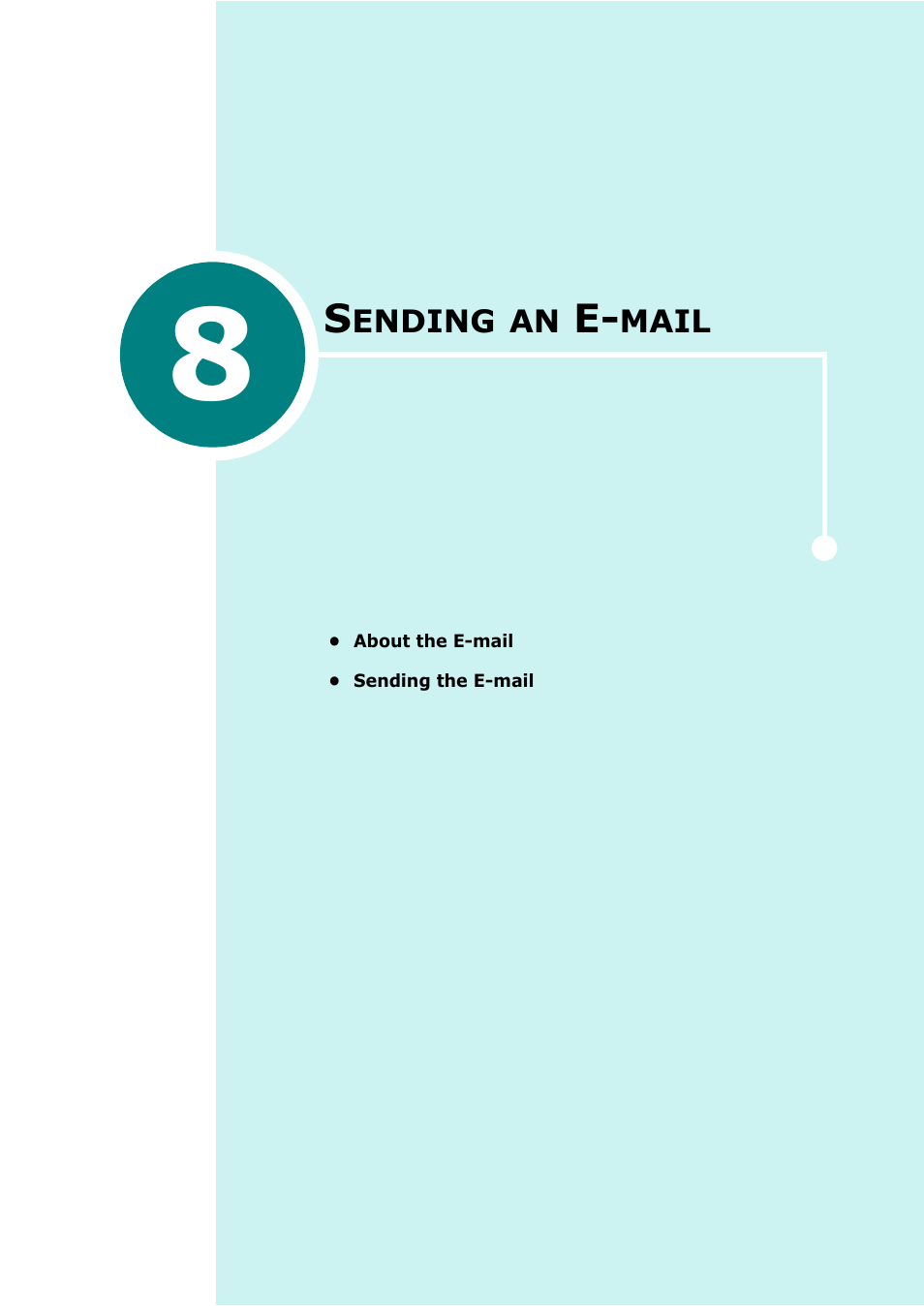 Sending an e-mail, Chapter 8, Ending | Mail | Samsung SCX-6320F User Manual | Page 303 / 330
