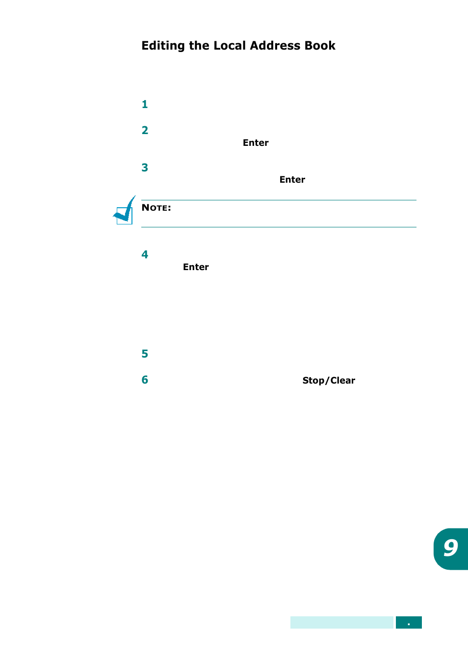 Editing the local address book | Samsung SCX-6320F User Manual | Page 309 / 330