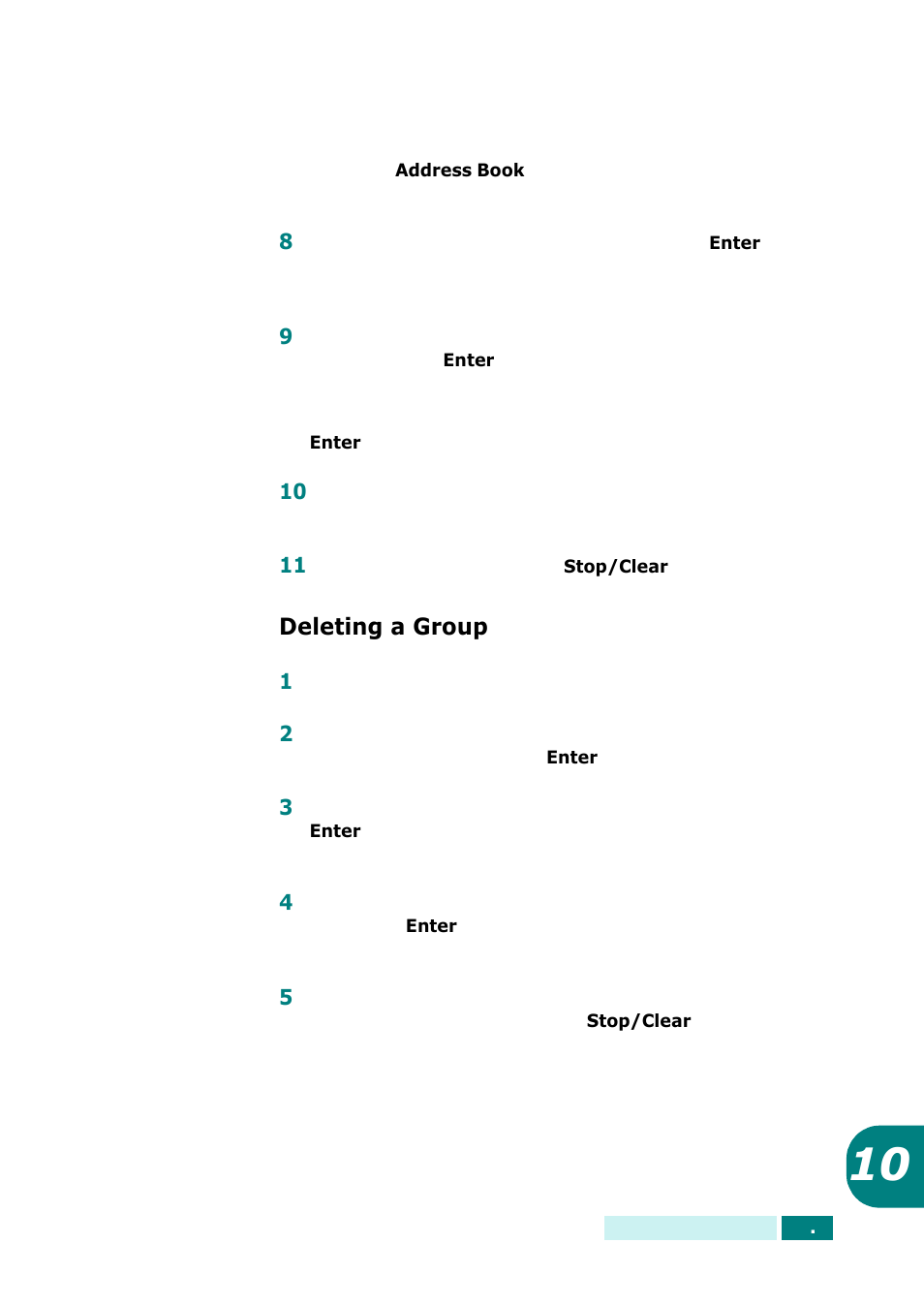 Deleting a group | Samsung SCX-6320F User Manual | Page 321 / 330
