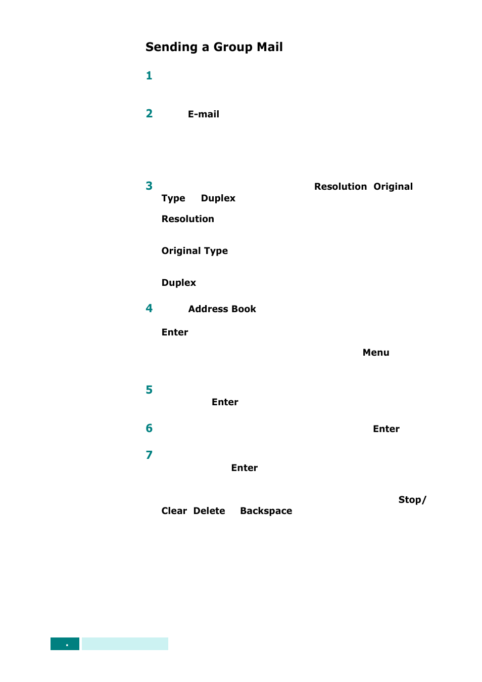 Sending a group mail | Samsung SCX-6320F User Manual | Page 324 / 330