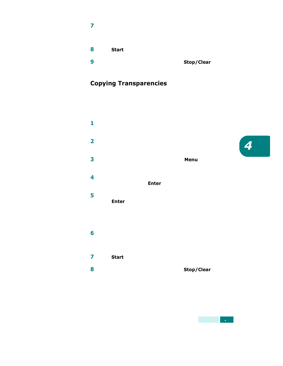 Copying transparencies | Samsung SCX-6320F User Manual | Page 78 / 330